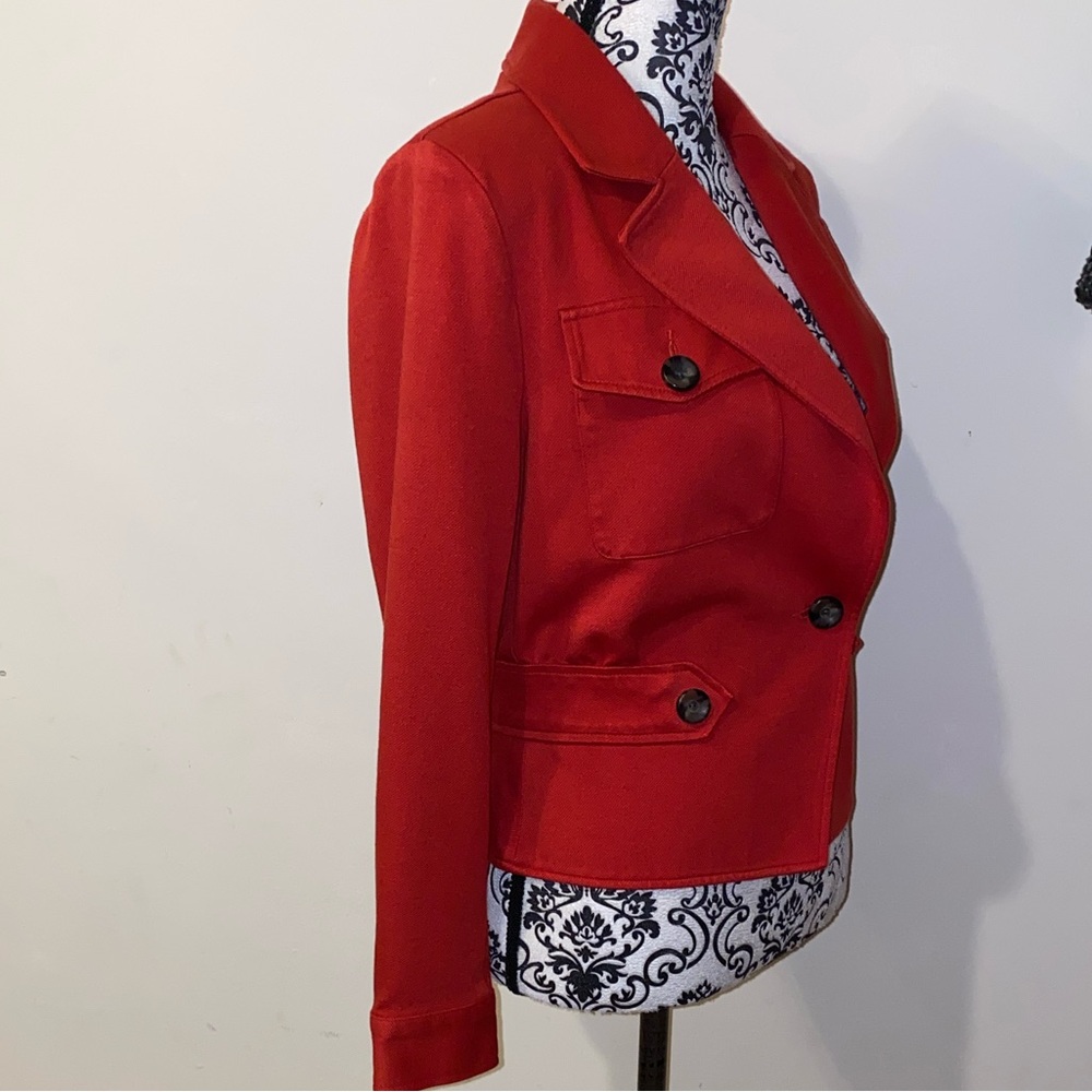 CAbi Little Red Blazer Jacket Size 6 Style #3374 - Picture 10 of 16